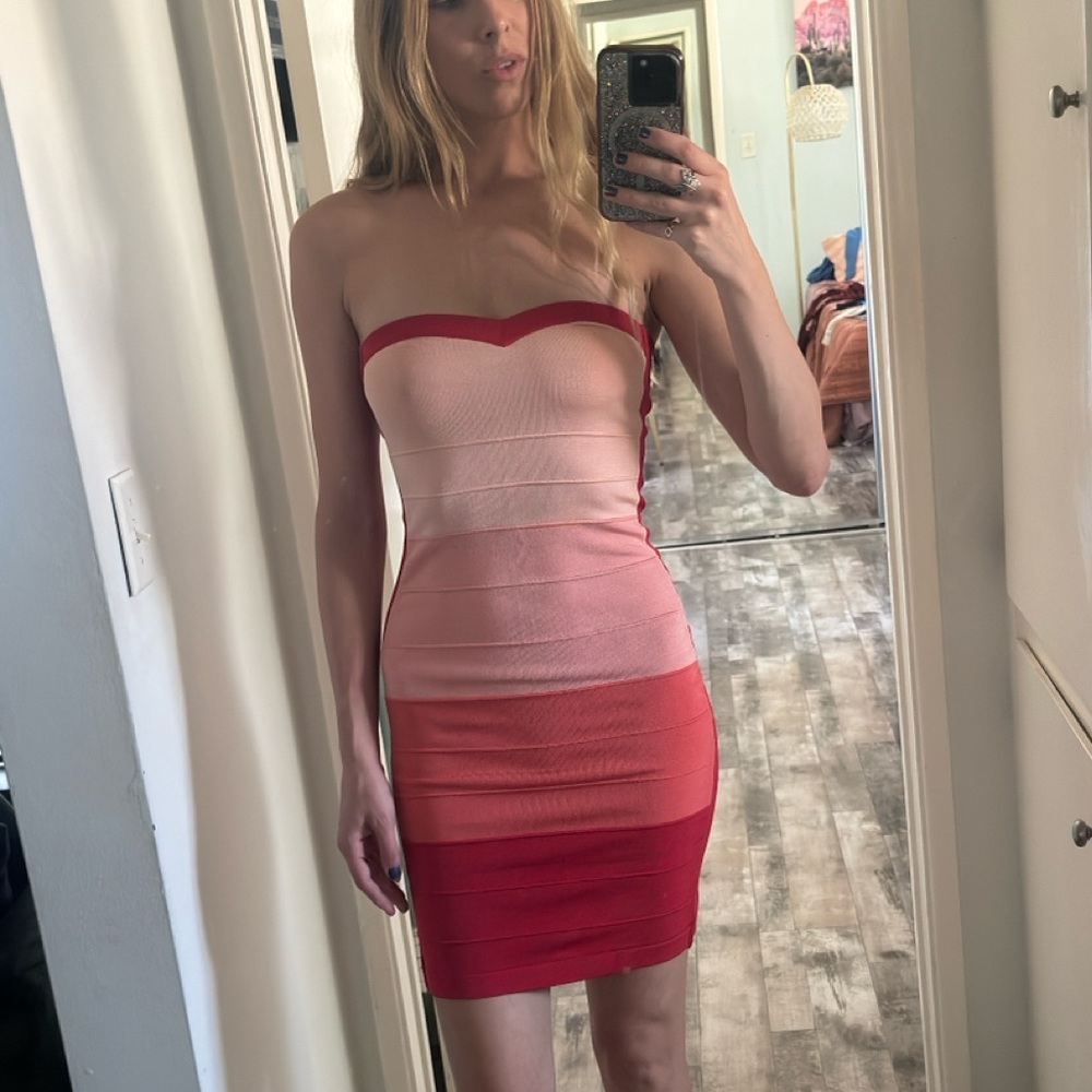 2015 Vintage BEBE Strapless Dress (slightly wrinkled from being gently folded)